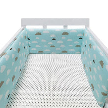 Load image into Gallery viewer, baby nursery Nordic Stars Design Baby Bed Thicken Bumper One-piece Crib Around Cushion Cot Protector Pillows Newborns Room Decor