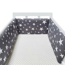 Load image into Gallery viewer, baby nursery Nordic Stars Design Baby Bed Thicken Bumper One-piece Crib Around Cushion Cot Protector Pillows Newborns Room Decor