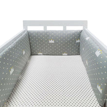 Load image into Gallery viewer, baby nursery Nordic Stars Design Baby Bed Thicken Bumper One-piece Crib Around Cushion Cot Protector Pillows Newborns Room Decor