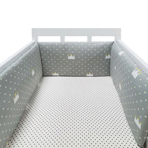 baby nursery Nordic Stars Design Baby Bed Thicken Bumper One-piece Crib Around Cushion Cot Protector Pillows Newborns Room Decor