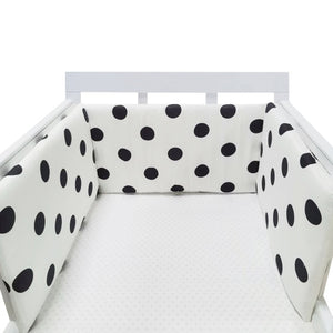 baby nursery Nordic Stars Design Baby Bed Thicken Bumper One-piece Crib Around Cushion Cot Protector Pillows Newborns Room Decor