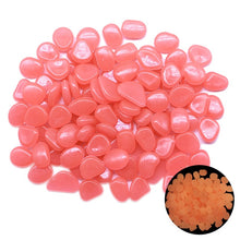 Load image into Gallery viewer, 25/50pcs Glow in the Dark Garden Pebbles Glow Stones Rocks for Walkways Garden Path Patio Lawn Garden Yard Decor Luminous Stones