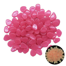 Load image into Gallery viewer, 25/50pcs Glow in the Dark Garden Pebbles Glow Stones Rocks for Walkways Garden Path Patio Lawn Garden Yard Decor Luminous Stones