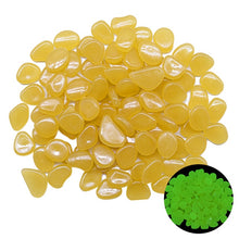Load image into Gallery viewer, 25/50pcs Glow in the Dark Garden Pebbles Glow Stones Rocks for Walkways Garden Path Patio Lawn Garden Yard Decor Luminous Stones