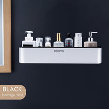 Load image into Gallery viewer, Bathroom Shelf Shower Caddy Organizer Wall Mount Shampoo Rack With Towel Bar No Drilling Kitchen Storage Bathroom Accessories