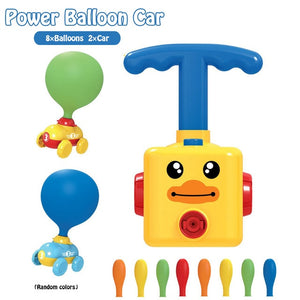 Two-in-one New Power Balloon Car Toy Inertial Power Balloon launcher Education Science Experiment Puzzle Fun Toys for Children