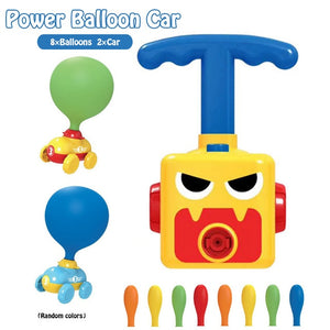 Two-in-one New Power Balloon Car Toy Inertial Power Balloon launcher Education Science Experiment Puzzle Fun Toys for Children