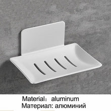 Load image into Gallery viewer, No drilling soap dish holder  wall mounted  soap sponge holder for kitchen soap holder bathroom  organizer metal  soap holder