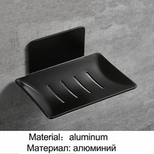 Load image into Gallery viewer, No drilling soap dish holder  wall mounted  soap sponge holder for kitchen soap holder bathroom  organizer metal  soap holder