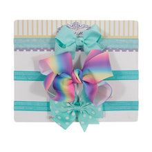 Load image into Gallery viewer, New 3pcs/lot Sequin Felt Bow Lotus Flower Elastic Headbands Kids Photography Props Baby Girls Cute Headwear Christmas Gift Sets