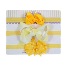 Load image into Gallery viewer, New 3pcs/lot Sequin Felt Bow Lotus Flower Elastic Headbands Kids Photography Props Baby Girls Cute Headwear Christmas Gift Sets