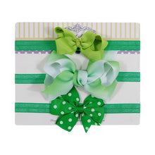 Load image into Gallery viewer, New 3pcs/lot Sequin Felt Bow Lotus Flower Elastic Headbands Kids Photography Props Baby Girls Cute Headwear Christmas Gift Sets