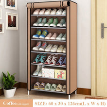 Load image into Gallery viewer, Multilayer Shoe Rack Detachable Dustproof Nonwoven Fabric Shoe Cabinet Home Standing Space-saving Stand Holder Shoes Organizer