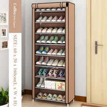 Load image into Gallery viewer, Multilayer Shoe Rack Detachable Dustproof Nonwoven Fabric Shoe Cabinet Home Standing Space-saving Stand Holder Shoes Organizer