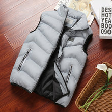 Load image into Gallery viewer, Fashion Mens Jacket Sleeveless Vest Spring Thermal Soft Vests Casual Coats Male Cotton Men&#39;s Vest Men Thicken Waistcoat 8XL