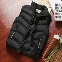 Load image into Gallery viewer, Fashion Mens Jacket Sleeveless Vest Spring Thermal Soft Vests Casual Coats Male Cotton Men&#39;s Vest Men Thicken Waistcoat 8XL
