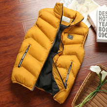 Load image into Gallery viewer, Fashion Mens Jacket Sleeveless Vest Spring Thermal Soft Vests Casual Coats Male Cotton Men&#39;s Vest Men Thicken Waistcoat 8XL