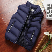 Load image into Gallery viewer, Fashion Mens Jacket Sleeveless Vest Spring Thermal Soft Vests Casual Coats Male Cotton Men&#39;s Vest Men Thicken Waistcoat 8XL