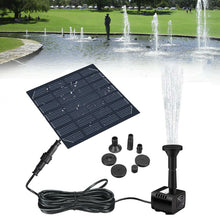 Load image into Gallery viewer, Solar Panel Powered Water Fountain Pool Pond Garden Water Sprinkler Sprayer with Water Pump &amp; 3 Spray Heads