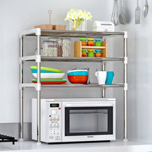 Load image into Gallery viewer, 2-Tier/3-Tier Microwave Shelf Rack Kitchen Shelf Spice Organizer Kitchen Storage Rack Bathroom Organizer Shelf Book Shoes Shelve
