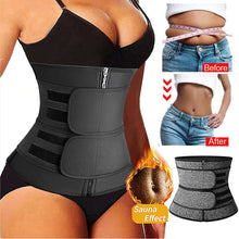 Load image into Gallery viewer, Women Waist Trainer Neoprene Body Shaper Belt Slimming Sheath Belly Reducing Shaper Tummy Sweat Shapewear Workout Shaper Corset