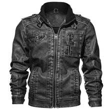 Load image into Gallery viewer, Mens Leather Jackets High Quality Classic Motorcycle Jacket Male Plus faux leather jacket men spring Drop shipping