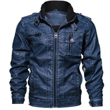Load image into Gallery viewer, Mens Leather Jackets High Quality Classic Motorcycle Jacket Male Plus faux leather jacket men spring Drop shipping