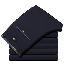 Load image into Gallery viewer, 2020 Men&#39;s Spring Autumn Fashion Business Casual Long Pants Suit Pants Male Elastic Straight Formal Trousers Plus Big Size 28-40
