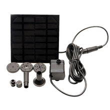 Load image into Gallery viewer, Solar Panel Powered Water Fountain Pool Pond Garden Water Sprinkler Sprayer with Water Pump &amp; 3 Spray Heads