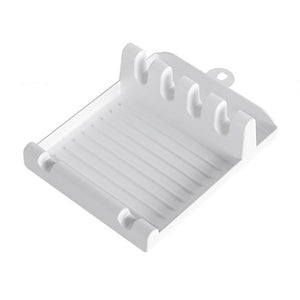 Plastic Kitchen Spoon Holders Fork Spatula Rack Shelf Organizer Spoon Rest Chopsticks Holder Non-slip Spoons Pad Kitchen Bracket