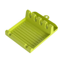 Load image into Gallery viewer, Plastic Kitchen Spoon Holders Fork Spatula Rack Shelf Organizer Spoon Rest Chopsticks Holder Non-slip Spoons Pad Kitchen Bracket