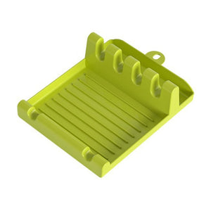 Plastic Kitchen Spoon Holders Fork Spatula Rack Shelf Organizer Spoon Rest Chopsticks Holder Non-slip Spoons Pad Kitchen Bracket