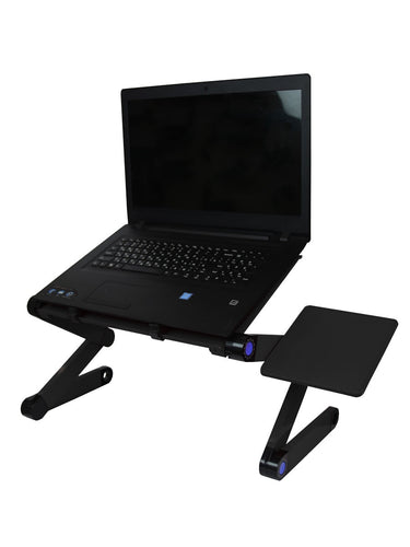 SOKOLTEC Magic Laptop Desk with Cooling Fan Ergonomic Portable Bed Lapdesk Tray PC Table Stand Notebook Sofa Desk Stand With Mouse Pad