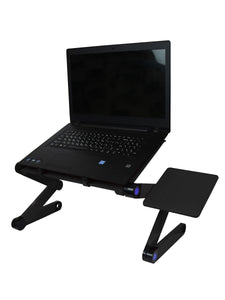 SOKOLTEC Magic Laptop Desk with Cooling Fan Ergonomic Portable Bed Lapdesk Tray PC Table Stand Notebook Sofa Desk Stand With Mouse Pad