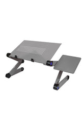 Load image into Gallery viewer, SOKOLTEC Magic Laptop Desk with Cooling Fan Ergonomic Portable Bed Lapdesk Tray PC Table Stand Notebook Sofa Desk Stand With Mouse Pad