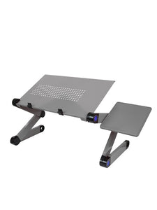 SOKOLTEC Magic Laptop Desk with Cooling Fan Ergonomic Portable Bed Lapdesk Tray PC Table Stand Notebook Sofa Desk Stand With Mouse Pad