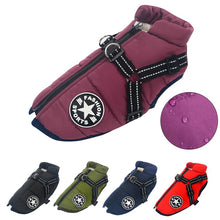 Load image into Gallery viewer, Large Pet Dog Jacket With Harness Winter Warm Dog Clothes For Labrador Waterproof Big Dog Coat Chihuahua French Bulldog Outfits
