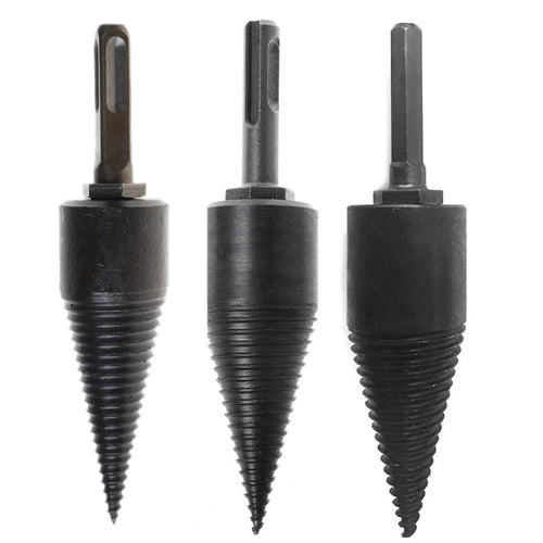 Firewood Machine Drill Wood Cone Reamer Punch Driver Drill Bit Split Drilling Tools 130x32mm- qiang