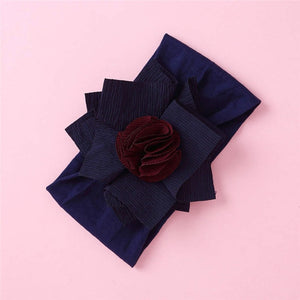 Balleenshiny Infant Child Hair Band Three-dimensional Alloy Rhinestone Crown Headdress Baby Girl Mesh Elastic Headband Turban