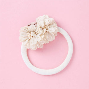 Balleenshiny Infant Child Hair Band Three-dimensional Alloy Rhinestone Crown Headdress Baby Girl Mesh Elastic Headband Turban