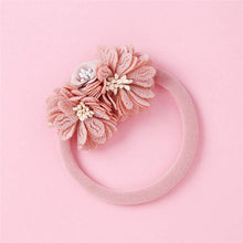 Load image into Gallery viewer, Balleenshiny Infant Child Hair Band Three-dimensional Alloy Rhinestone Crown Headdress Baby Girl Mesh Elastic Headband Turban