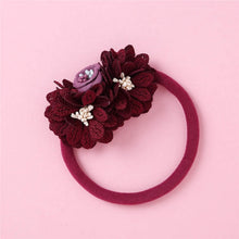 Load image into Gallery viewer, Balleenshiny Infant Child Hair Band Three-dimensional Alloy Rhinestone Crown Headdress Baby Girl Mesh Elastic Headband Turban