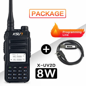 KSUN  Walkie Talkie Dual Band Handheld Two Way Ham Radio Communicator HF Transceiver Amateur Handy Walkie-talkie