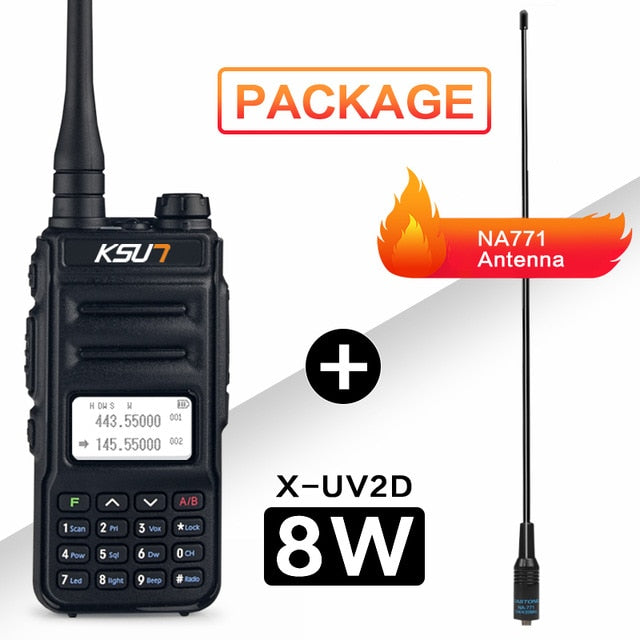 KSUN  Walkie Talkie Dual Band Handheld Two Way Ham Radio Communicator HF Transceiver Amateur Handy Walkie-talkie