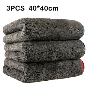 Car Cleaning Towel 1200GSM Car Detailing 40*40cm 60*90cm Microfiber Drying Towels Auto Polishing Tool Car Wash Cloth Accessories