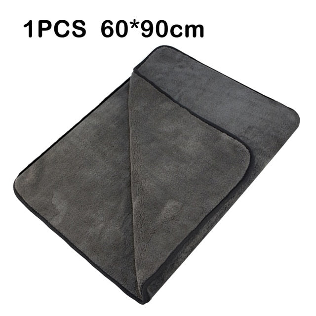 Car Cleaning Towel 1200GSM Car Detailing 40*40cm 60*90cm Microfiber Drying Towels Auto Polishing Tool Car Wash Cloth Accessories