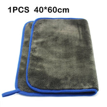 Load image into Gallery viewer, Car Cleaning Towel 1200GSM Car Detailing 40*40cm 60*90cm Microfiber Drying Towels Auto Polishing Tool Car Wash Cloth Accessories