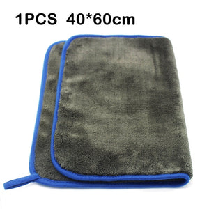 Car Cleaning Towel 1200GSM Car Detailing 40*40cm 60*90cm Microfiber Drying Towels Auto Polishing Tool Car Wash Cloth Accessories