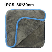 Load image into Gallery viewer, Car Cleaning Towel 1200GSM Car Detailing 40*40cm 60*90cm Microfiber Drying Towels Auto Polishing Tool Car Wash Cloth Accessories
