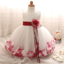 Load image into Gallery viewer, 1St Birthday Dress For Baby Girls Long Sleeve Party Dress NewBorn Christmas Red Clothing 1 2 Years Old Toddler Christening Gowns